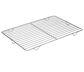 Решетка для выпечки 60x40x2,5см, на ножках, нерж.сталь 44431-60