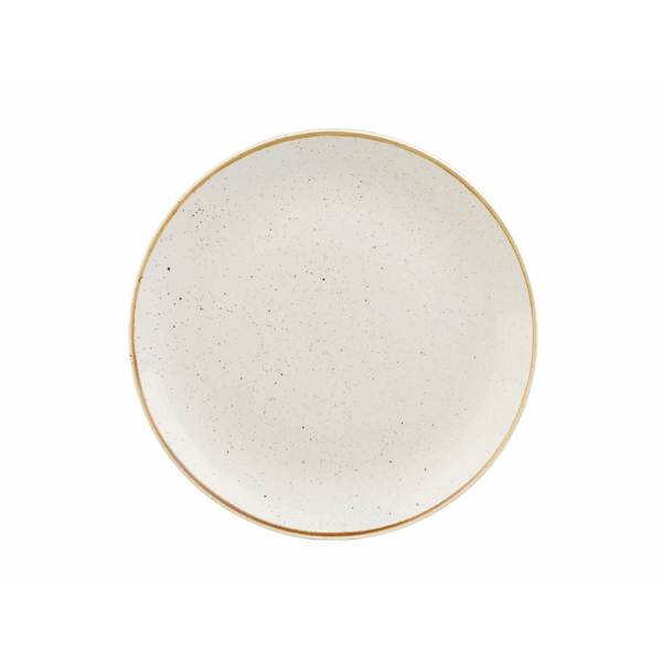 Тарелка мелкая 26см, без борта, Stonecast, цвет Barley White SWHSEV101