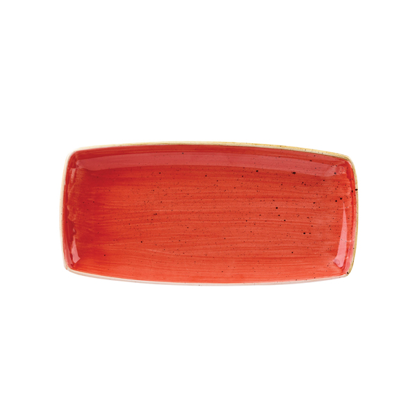 Блюдо сервировочное 29,5х15см, без борта, Stonecast, цвет Berry Red SBRSOP111
