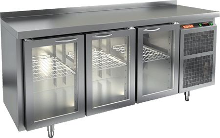 СТОЛ C ОХЛ.ШКАФОМ СО СТЕКЛ.ДВЕР.HICOLD GNG 111/HT