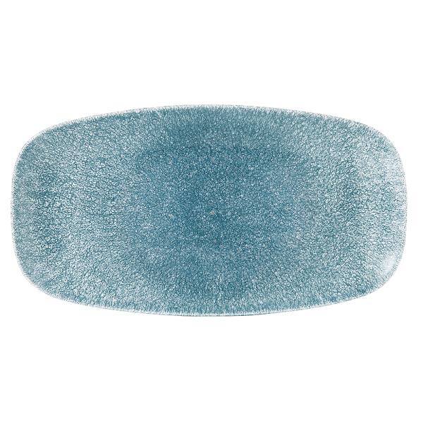 Блюдо прямоугольное CHEFS 35,5х18,9см, без борта, цвет Raku Topaz Blue, Studio Prints RKTBXO141