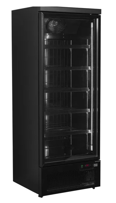 ШКАФ МОРОЗ. СО СТЕКЛОМ TEFCOLD ATOM MAXI F1DBB ЧЕРНЫЙ
