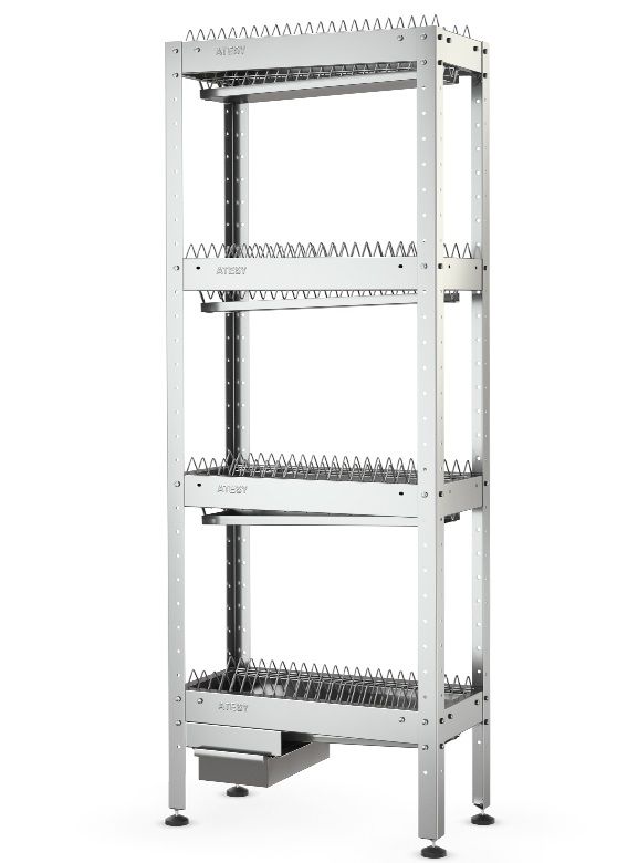 СТЕЛЛАЖ ДЛЯ ТАРЕЛОК СКТ-С- 600-02-Н (СКТ-1/600) миниатюра 2