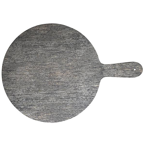 Доска сервировочная с ручкой d32см, меламин, Buffet Melamine, цвет дерево ZPLRPDW1