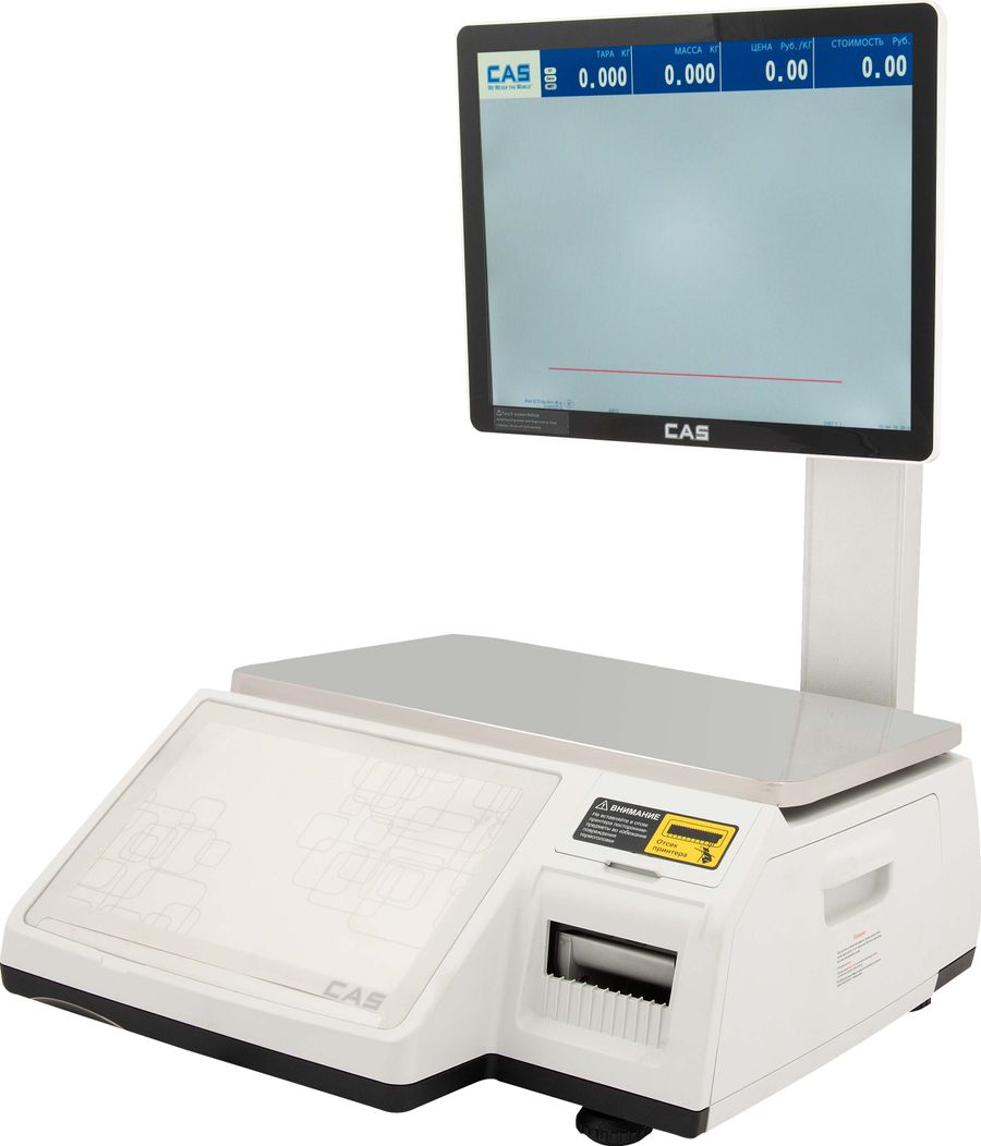 ВЕСЫ ЭЛ.ТОРГОВЫЕ CAS CL7000-15S миниатюра 2