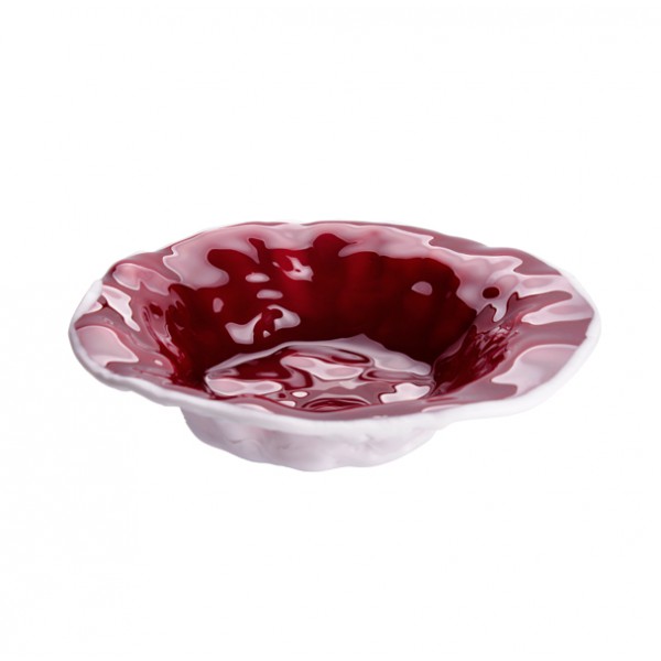 Салатник стеклянный Вино вишневый 500мл d24см, Merlot XGLAS-524