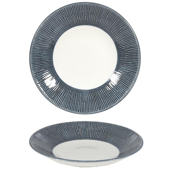 Тарелка глубокая 28,1см h3,7см, без борта, Bamboo, цвет Mist MBBALD271