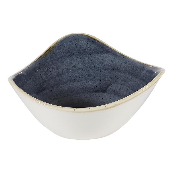 Салатник треугольный 0,37л d18,5см, без борта, Stonecast, цвет Blueberry SBBSTRB71