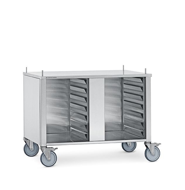 Подставка закрытая Convotherm 6.10, 10.10, 14 пар направляющих на колесах