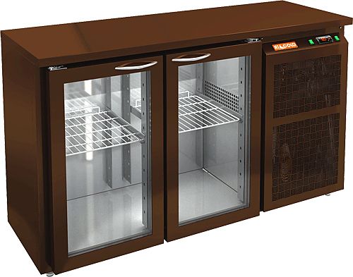 СТОЛ C ОХЛ.ШКАФОМ СО СТЕКЛ.ДВЕР.HICOLD BNG 11 BR2 HT BAR миниатюра 2