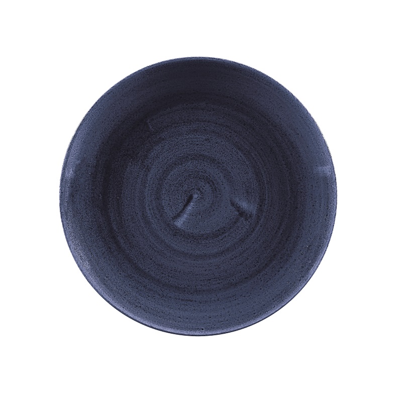 Тарелка мелкая 21,7см, без борта, Stonecast Patina, цвет Cobalt Blue PABLEVP81