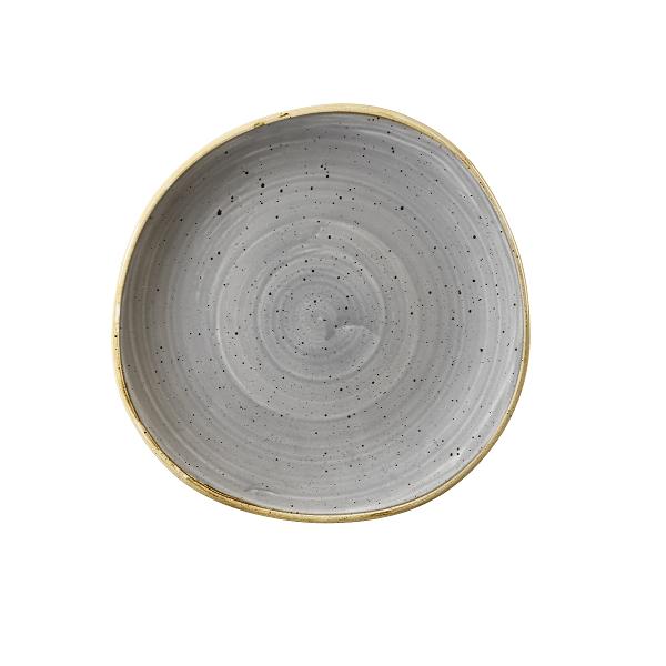 Тарелка мелкая "Волна" 21см, без борта, Stonecast, цвет Peppercorn Grey SPGSOG81