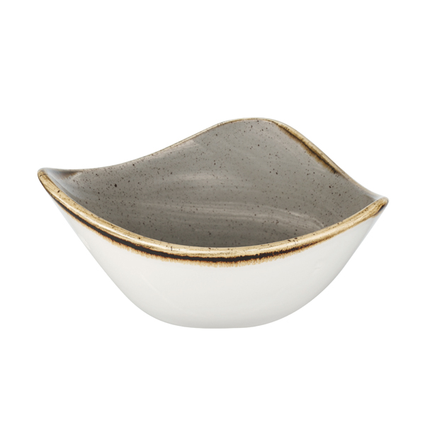 Салатник треугольный 0,26л d15,3см, без борта, Stonecast, цвет Peppercorn Grey SPGSTRB61