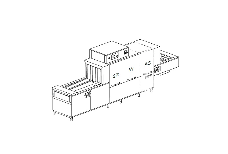 МАШИНА ПОСУДОМОЕЧНАЯ DIHR QX 246 AS6 DX+DRF69+XP/3 ЧАСТИ миниатюра 1