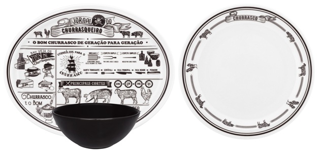 Набор посуды 6 предметов для барбекю BAZAR CHURRASCO SET TAPIOCA Oxford 041815, AH41-6786