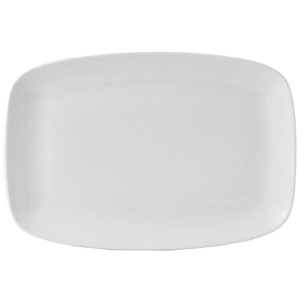 Блюдо прямоугольное CHEFS 35,5х24,5см, без борта, X Squared, цвет белый WHXP141
