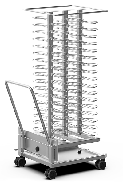 ТЕЛЕЖКА ДЛЯ ТАРЕЛОК ДЛЯ ПЕЧЕЙ GN1/1 UNOX XEVTL-102P миниатюра 2