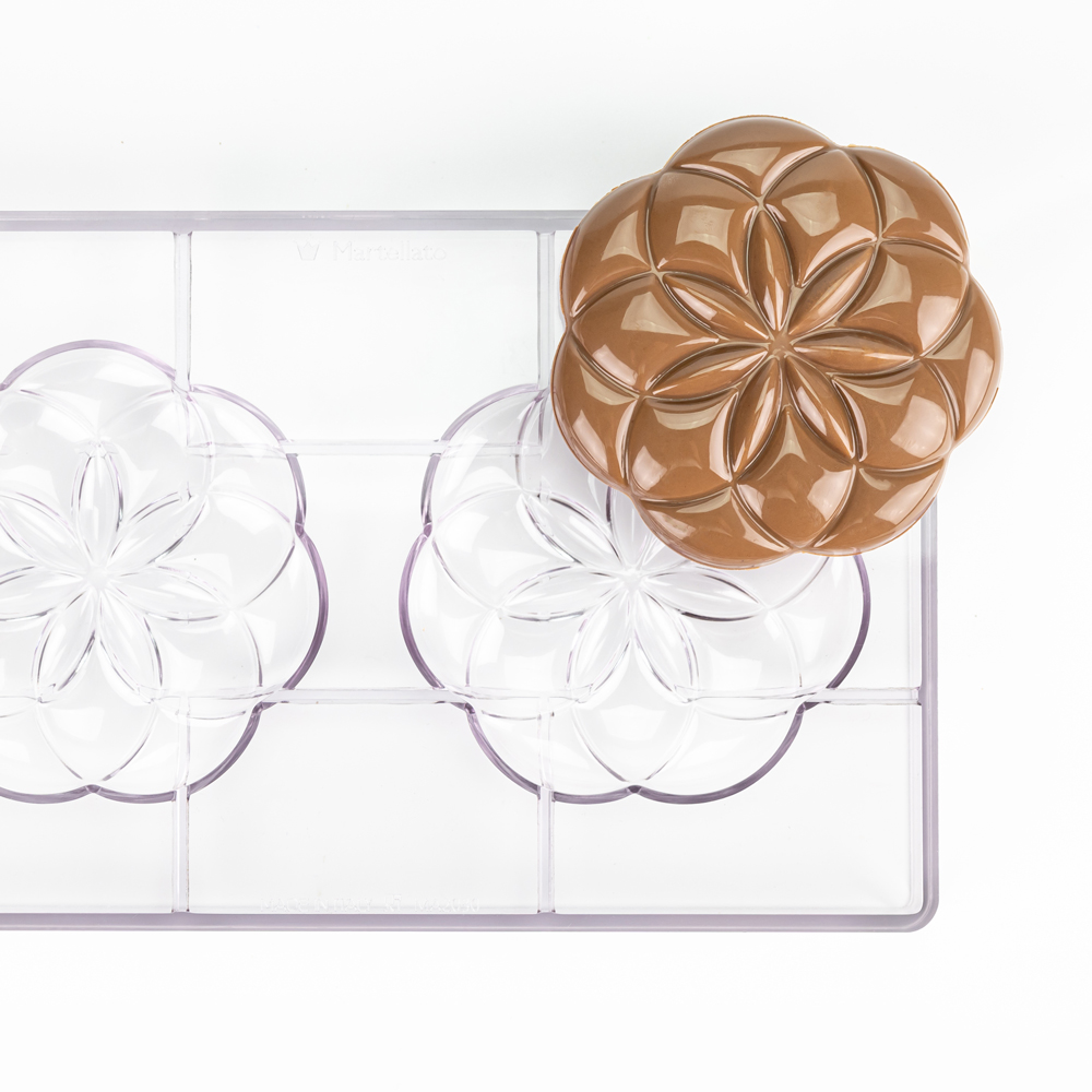 Форма д/шок.конфет "Life Flower Bar" 109х107мм h12,5мм, 2 ячейки, 90гр, п/к BPA FREE 21MA2030