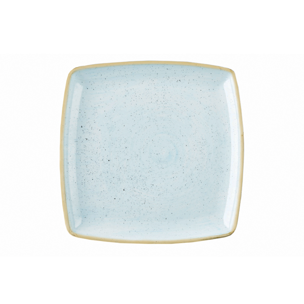 Тарелка мелкая квадратная 26,8см, без борта, Stonecast, цвет Duck Egg Blue SDESDS101