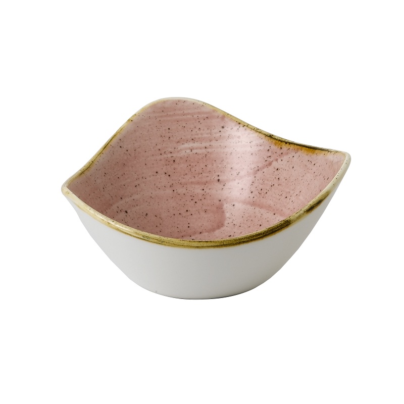 Салатник треугольный 0,26л d15,3см, без борта, Stonecast, цвет Petal Pink SPPSTRB61