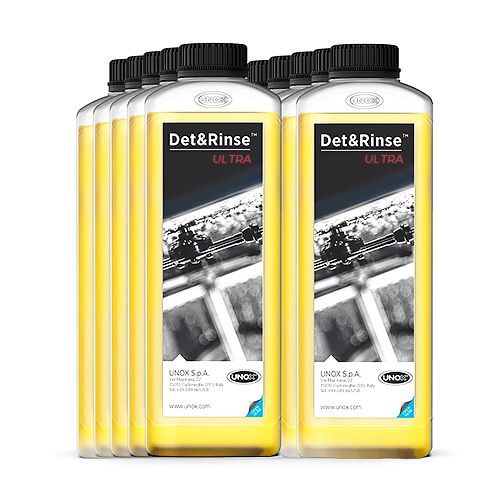 Средство моющее UNOX DB1050A0 Det&Rinse ULTRA (в наборе 10 бутылок по 1л.) миниатюра 1