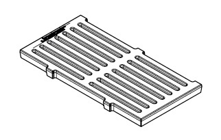РЕШЕТКА КОЛОСНИКОВАЯ Д/ПЕЧЕЙ JOSPER 17,9X34,2СМ 250197