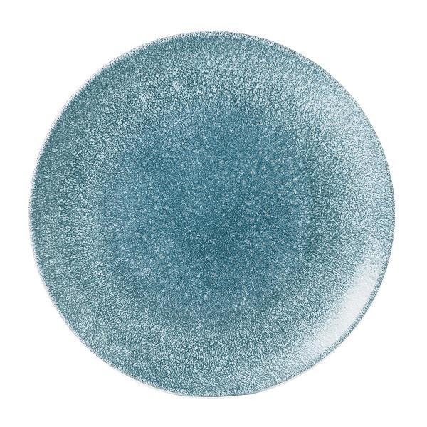 Тарелка мелкая 28,8см, без борта, цвет Raku Topaz Blue, Studio Prints RKTBEV111