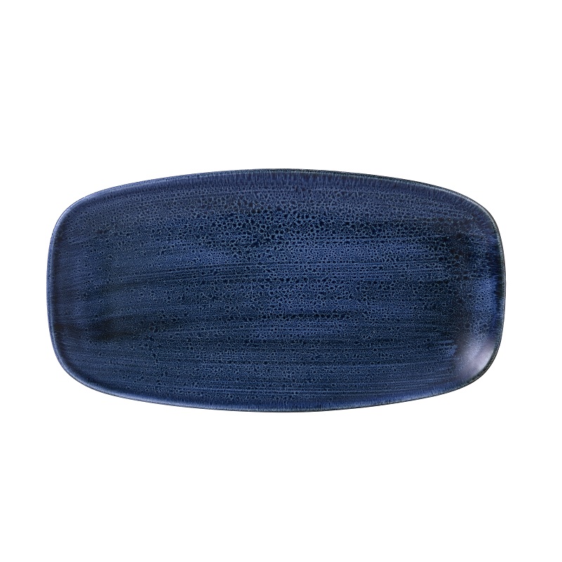 Блюдо прямоугольное CHEFS 35,5х18,9см, без борта, Stonecast Plume, цвет Ultramarine PLULXO141
