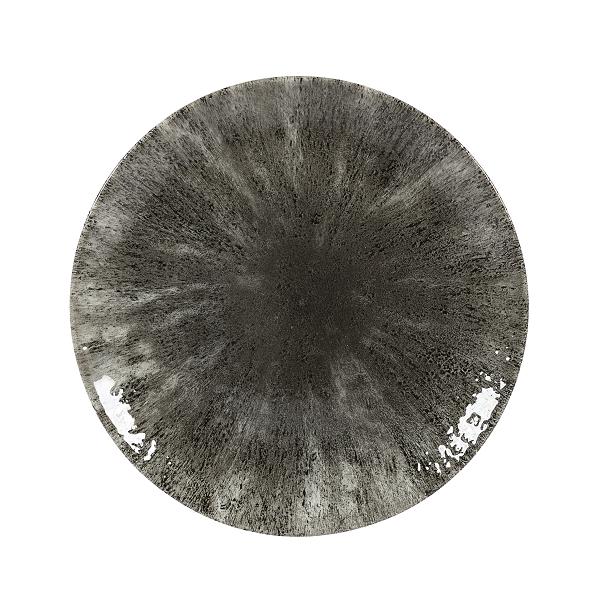 Тарелка мелкая 21,7см, без борта, цвет Stone Quartz Black, Studio Prints STQBEVP81