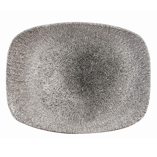 Блюдо прямоугольное CHEFS 26,1х20,2см, без борта, цвет Raku Quartz Black, Studio Prints RKBQOBL31