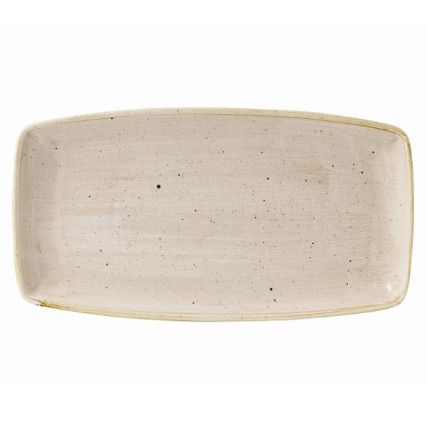 Блюдо сервировочное 35х18,5см, без борта, Stonecast, цвет Nutmeg Cream SNMSOP141