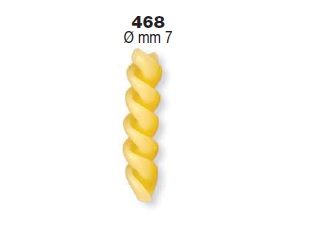ФОРМА LA MONFERRINA ДЛЯ P6/P12 FUSILLI (2 PRINCIPI) 7 MM 468 БРОНЗА