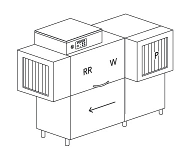 МАШИНА ПОСУДОМОЕЧНАЯ DIHR RX 184 LC SX+DDE