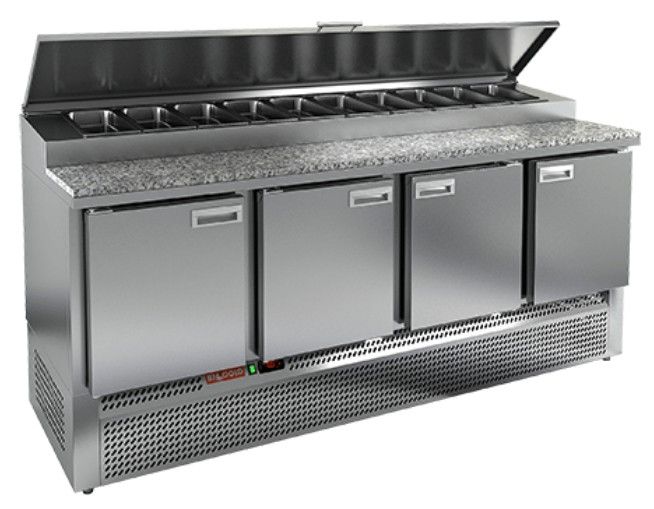 СТОЛ ДЛЯ ПИЦЦЫ HICOLD PZE1-1111GN (1/3) КАМЕНЬ миниатюра 2