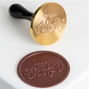 Печать для декорирования шоколада "Happy Easter" d3см, 20FH36S