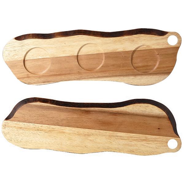 Блюдо деревянное 45,5х14,5см, двухстороннее, Buffet Wood ZCAWOB11