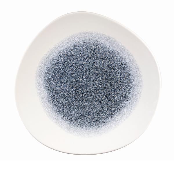 Тарелка мелкая "Волна" 26,4см, без борта, цвет Raku Topaz Blue, Studio Prints RKTBOG101