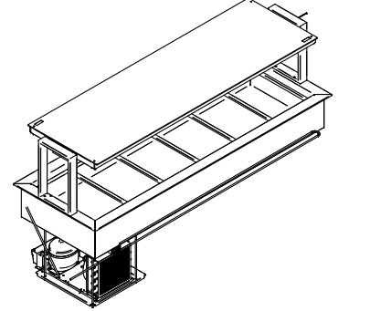 ПРИЛАВОК ХОЛОД. ENOFRIGO DOGE SVT FISSA 2000 RF ВСТР.