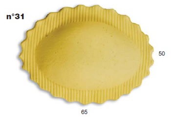 ШТАМП Д/РАВИОЛИ ДЛЯ НАСАДКИ LA MONFERRINA MULTIPASTA ОВАЛ 65X50 ММ 31