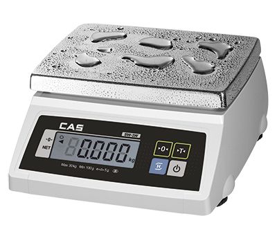 ВЕСЫ ЭЛ.ПОРЦИОННЫЕ CAS SW-20W (DD) ДВА ДИСП миниатюра 2