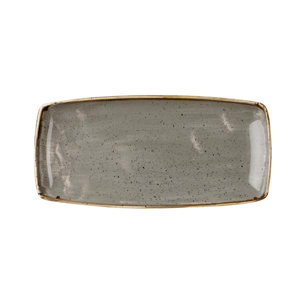 Блюдо сервировочное 29,5х15см, без борта, Stonecast, цвет Peppercorn Grey SPGSOP111