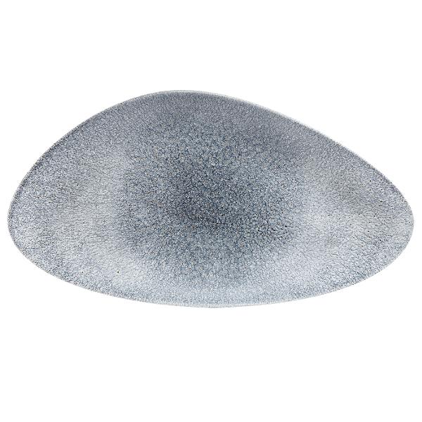 Блюдо треугольное CHEFS 35х19см, без борта, цвет Raku Topaz Blue, Studio Prints RKTBTC351