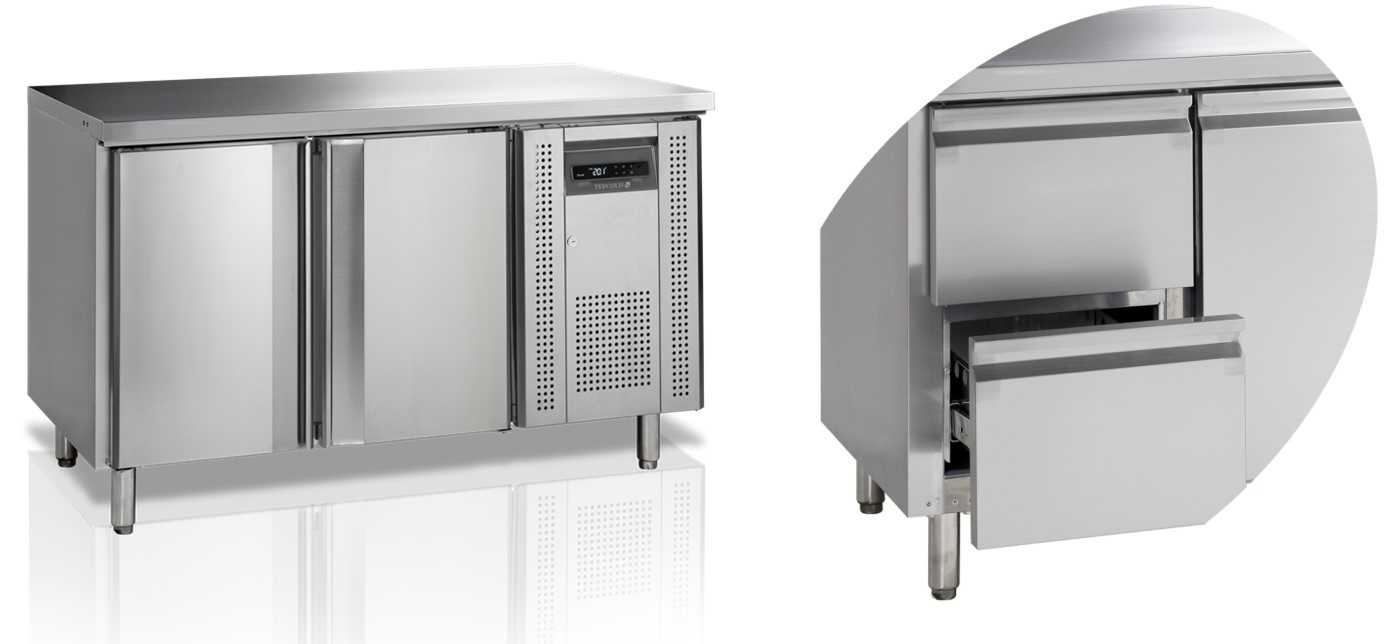 СТОЛ С ОХЛАЖД.ШКАФОМ TEFCOLD CK7210/-SP+ВЫДВИЖНЫЕ ЯЩИКИ В 1 СЕКЦИИ 12547