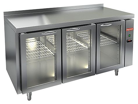 СТОЛ C ОХЛ.ШКАФОМ СО СТЕКЛ.ДВЕР.HICOLD SNG 111 HT P миниатюра 2