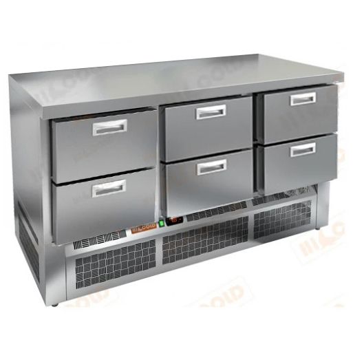 СТОЛ С ХОЛОДИЛЬНЫМ ШКАФОМ HICOLD GNE 222/TN O (R290)