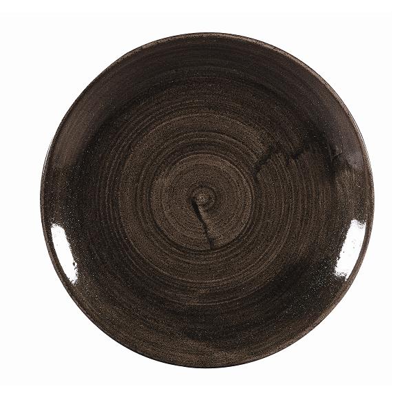 Тарелка мелкая 21,7см, без борта, Stonecast Patina, цвет Iron Black PAIBEVP81