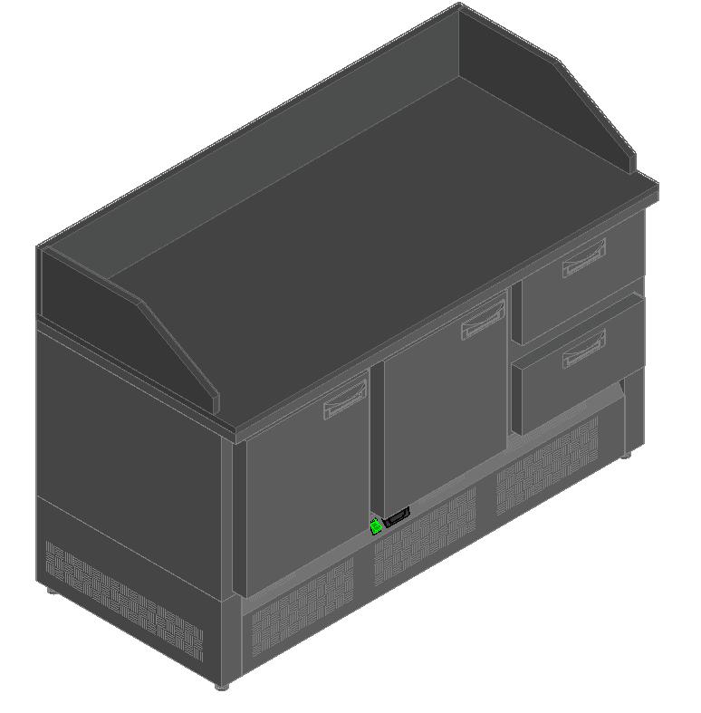 СТОЛ ДЛЯ ПИЦЦЫ HICOLD PZE3-112/GN КАМЕНЬ