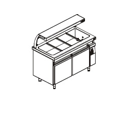 ПРИЛАВОК ДЛЯ ГОРЯЧИХ БЛЮД KOGAST SBM-14-4-CT