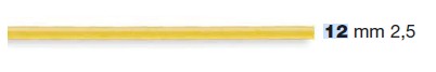 ФОРМА LA MONFERRINA ДЛЯ DOLLY / P.NUOVA SPAGHETTI 2,5 MM 12 БРОНЗА
