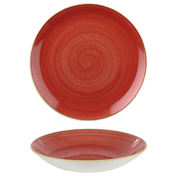 Тарелка глубокая 18,2см 0,426л, без борта, Stonecast, цвет Berry Red SBRSEVB71